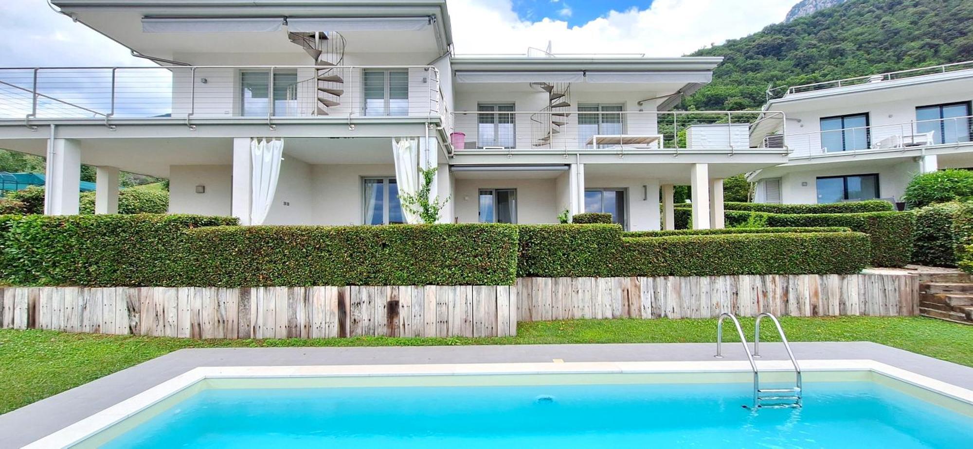Residence Olivi - Panorama Lake View, Pool, Terrace, Garden, Wifi Toscolano Maderno Ngoại thất bức ảnh
